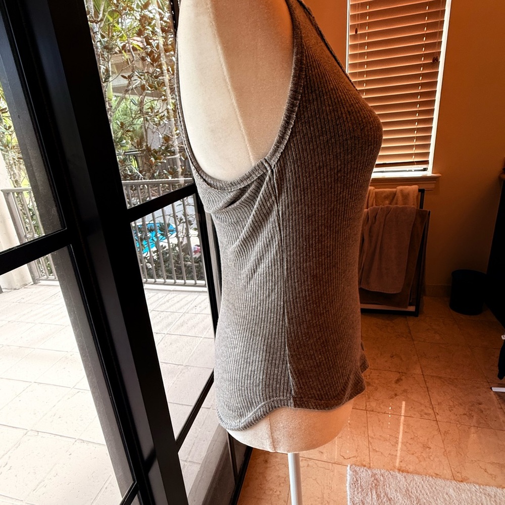 Project Social T Ribbed Tank Top - Gray